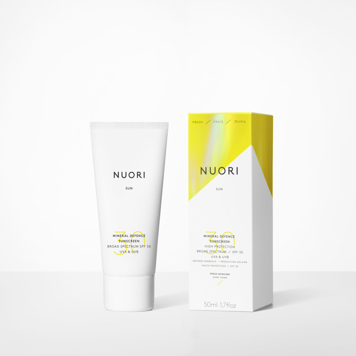 NUORI_Mineral Defence Sunscreen_packaging_square